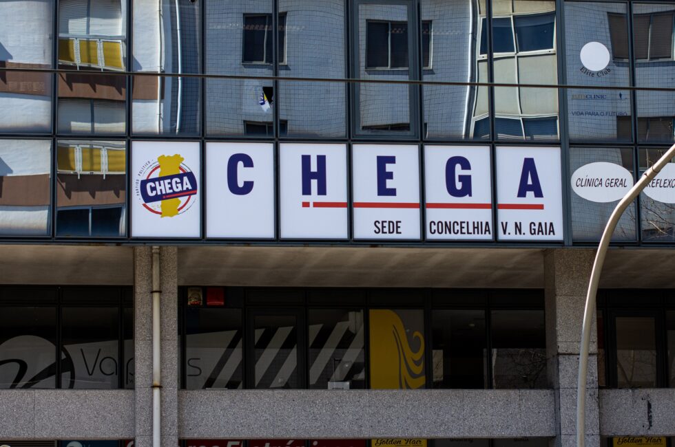 Sídlo politické strany Chega, Vila Nova de Gaia, Portugalsko, 2021. Foto: Shutterstock