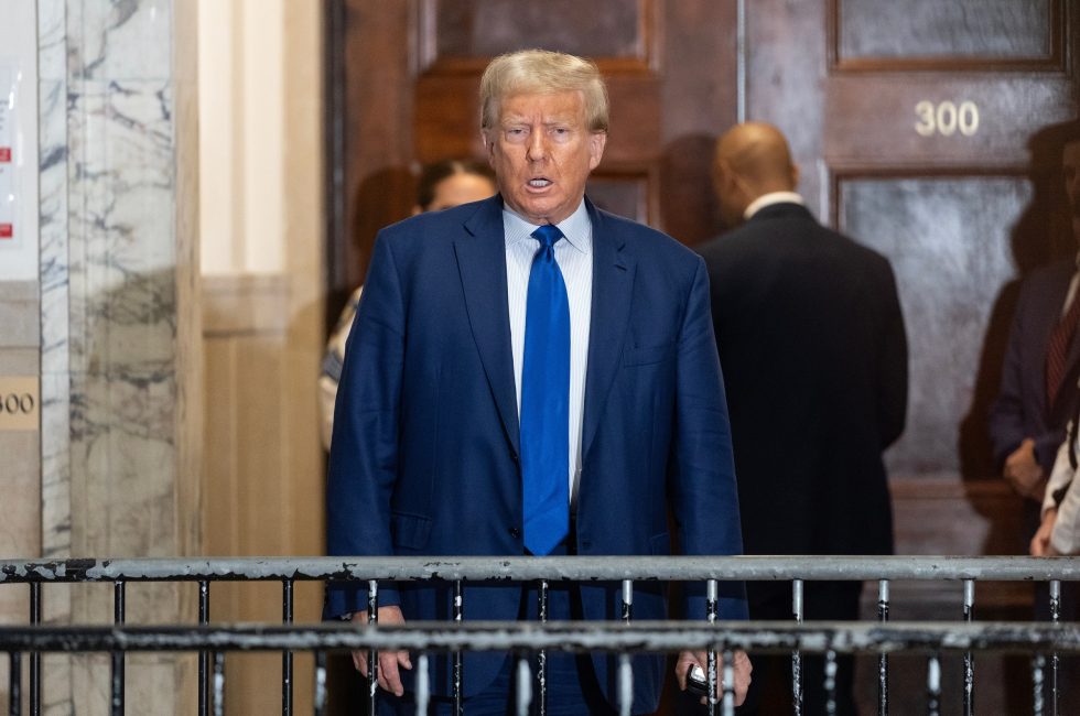 Bývalý prezident Donald Trump před druhým dnem výpovědi Michaela Cohena u soudu v New Yorku, 25. října 2023 Foto: Shutterstock