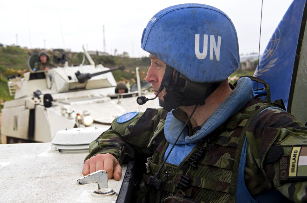 Irský příslušník mírových sil UNIFIL v jižním Libanonu | Foto: Pasqual Gorriz/UNIFIL