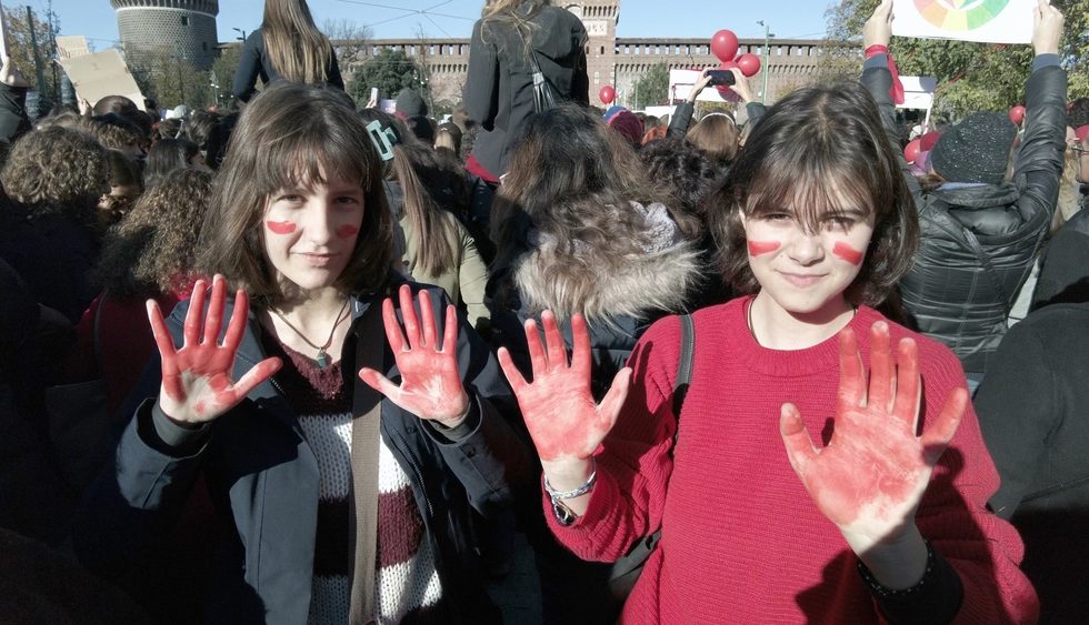 Protesty proti násilí na ženách v Itálii | Foto: Shutterstock