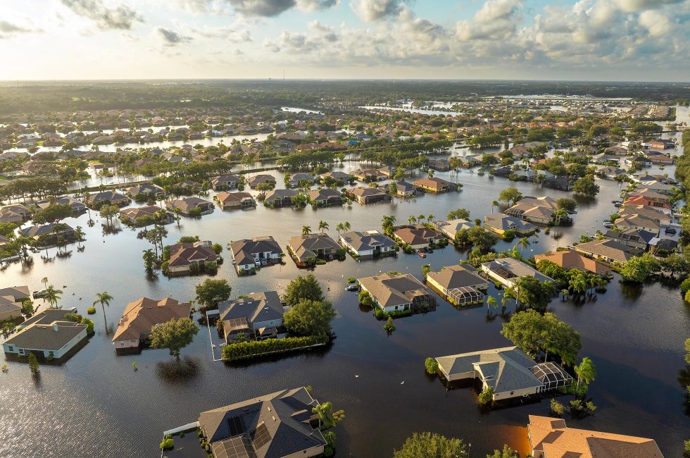 Zaplavené domy po hurikánu | Foto: Shutterstock